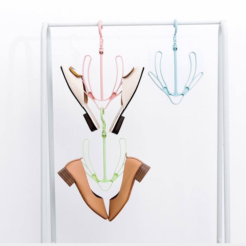 创意晒衣架晾晒小型挂钩旋转神器防风鞋子阳台塑料衣架