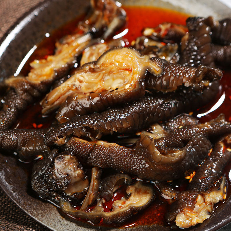 麻辣无骨鸡爪手工去骨香辣黑凤凤爪脱骨即食半成品肉类