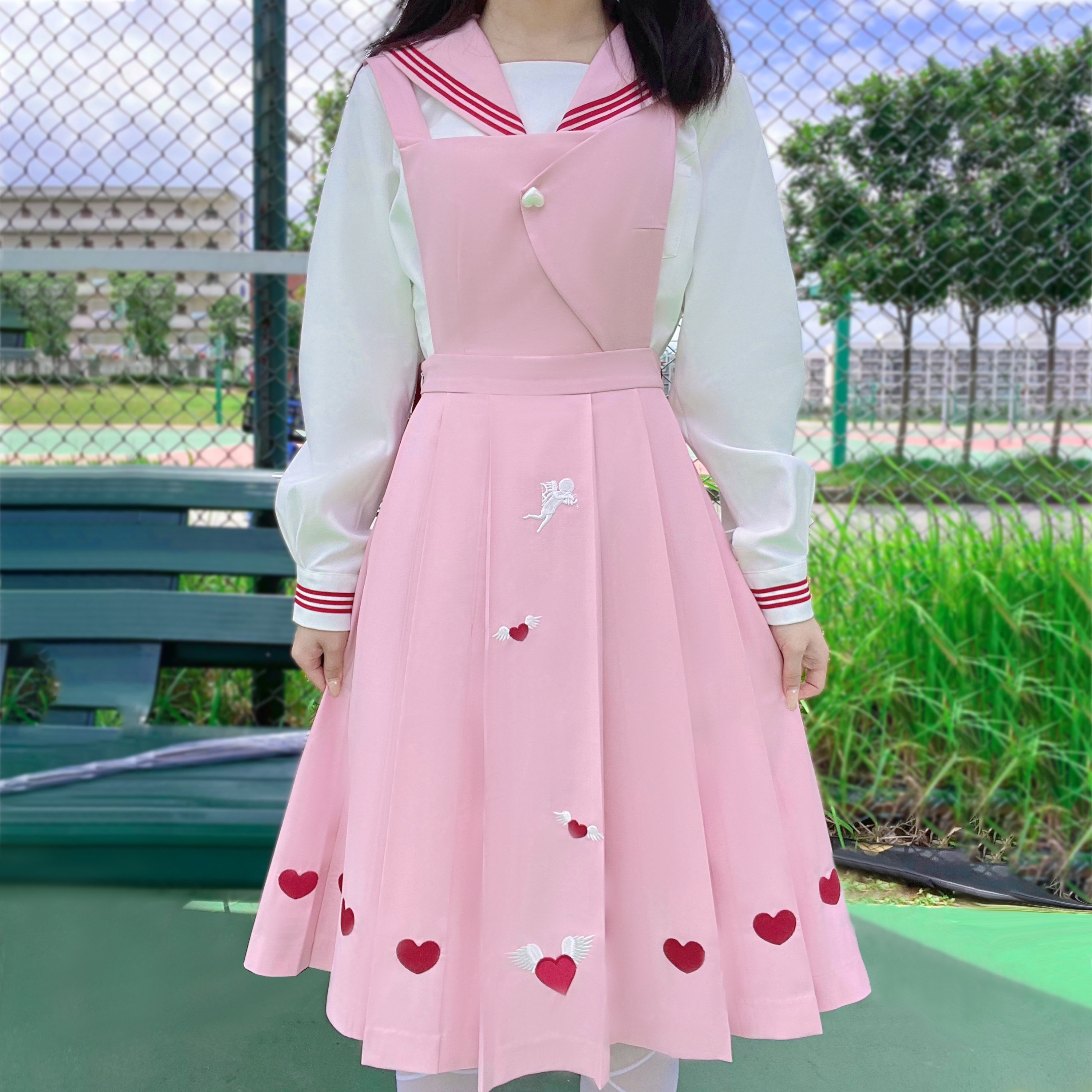 科科米勒原创正版jk制服百褶护奶水手套装其它制服