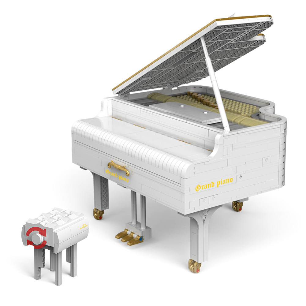 乐高钢琴信宇积木拼装模型弹奏音乐情人节成年建构