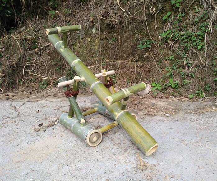 跷跷板儿童玩具幼儿园竹子竹制品室内户外双人跷跷跷跷板