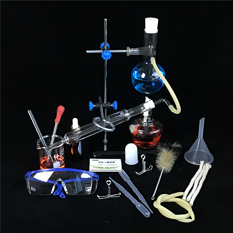 蒸馏装置小号套装纯露萃取提纯化学实验器材仪器教学仪器