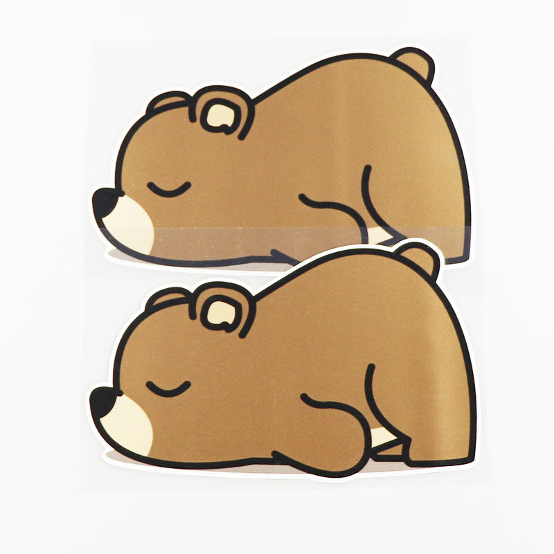 yjzt动物卡通汽车贴纸趴着熊可爱可爱划痕装饰汽车装饰贴