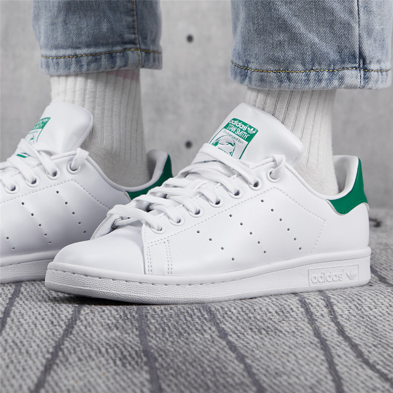 直营adidas阿迪达斯休闲鞋运动鞋绿尾低帮板鞋小白鞋情侣运动休闲鞋