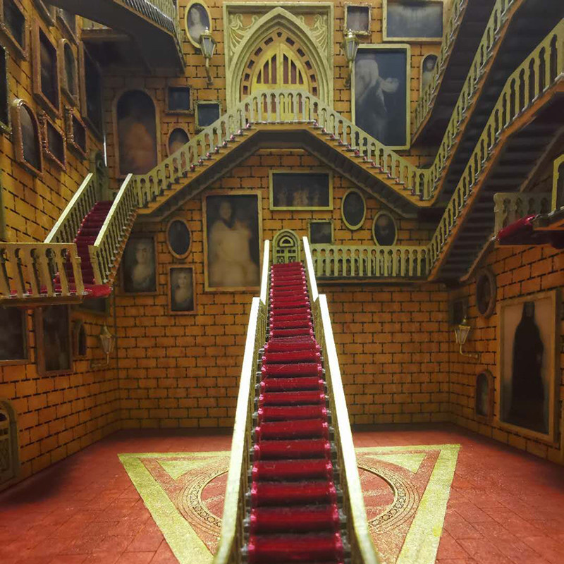 哈利波特iqmax对角巷书立周边霍格沃兹旋转楼梯书立