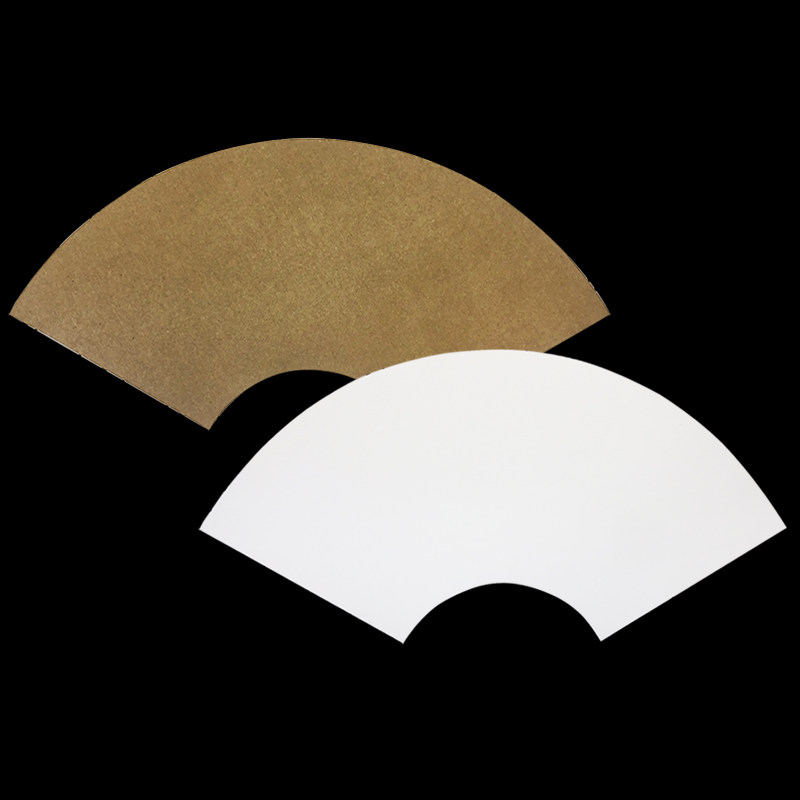 卡纸扇形纸扇扇面水粉手工手绘素描画纸用绘折纸