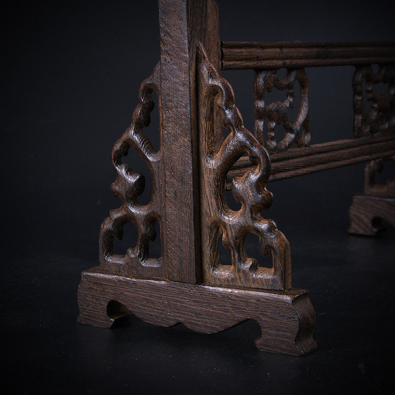 六品堂 笔架毛笔挂 毛笔架笔挂学生文房四宝复古挂毛笔的笔架鸡翅木