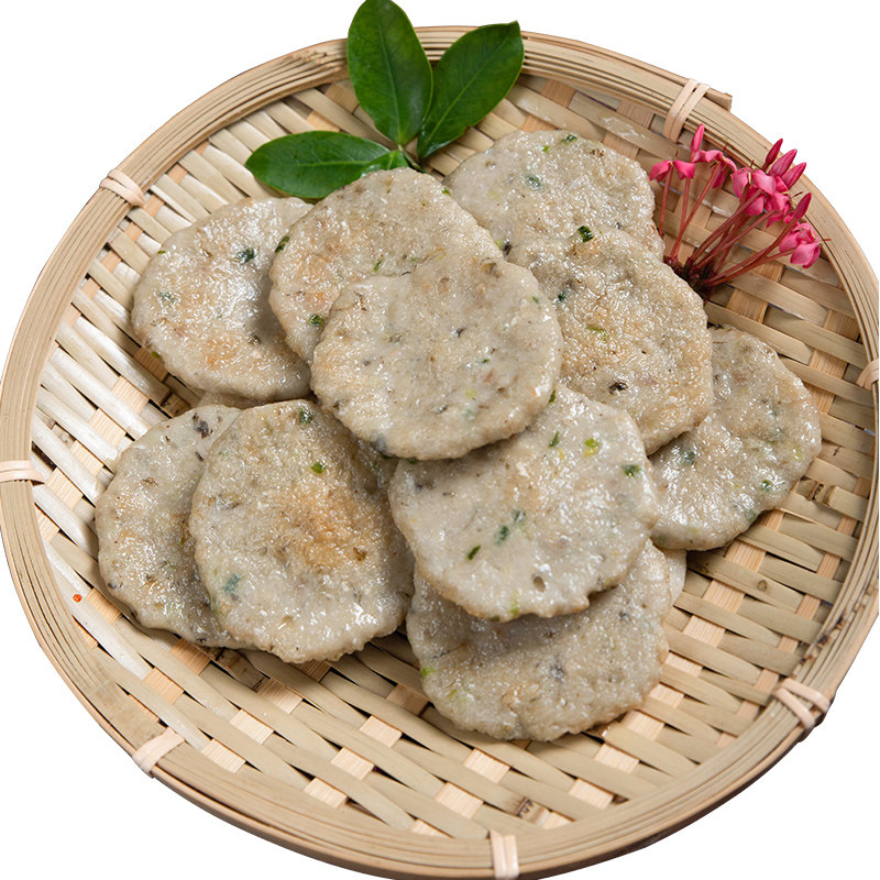 鲮鱼千年手打广东小吃早餐饼鱼正宗商用3斤鱼糕