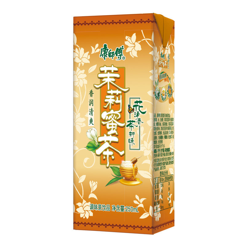 李现春夏同款康师傅茉莉蜜茶清茶柚子茶饮料250mlx12盒整箱