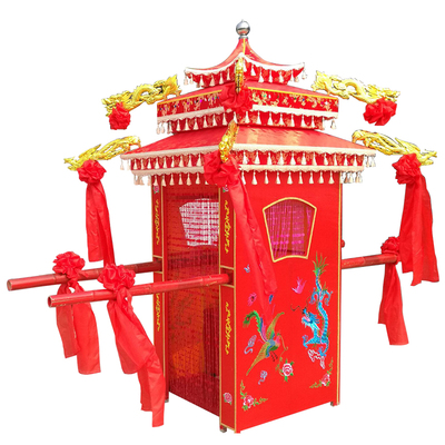 八抬大花轿轿子中式婚礼婚庆用品道具折叠喜轿节庆布艺用品