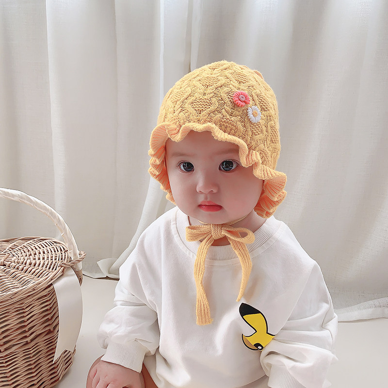 新生儿帽子超萌可爱01岁宝宝加绒毛线婴儿保暖帽子