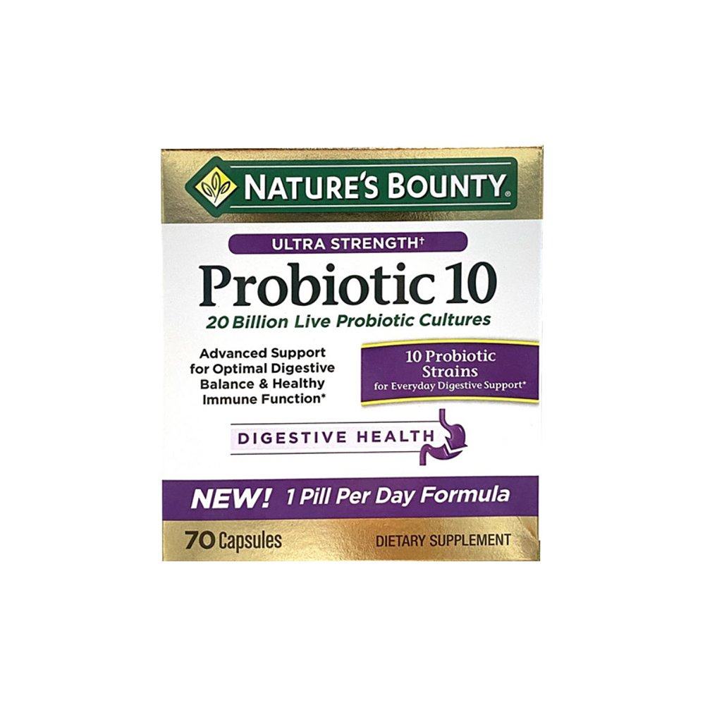 美国直邮naturesbounty自然之宝亿益生菌胶囊调节益生菌