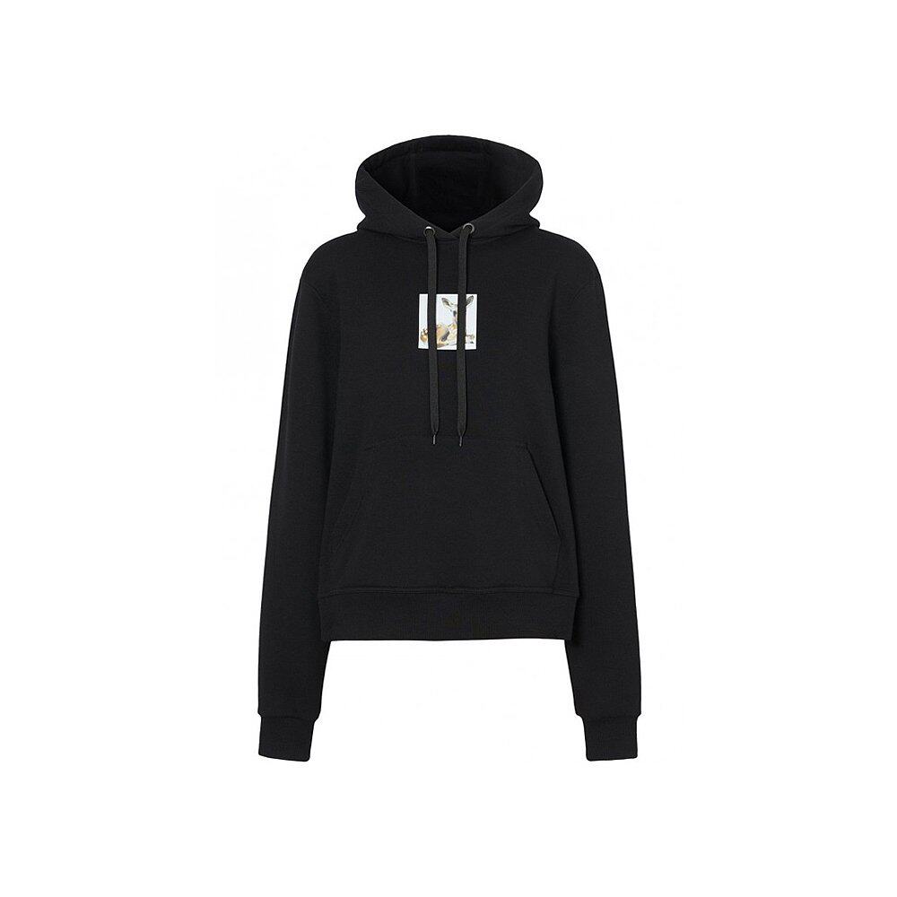 香港直邮burberry巴宝莉黑色女士连帽卫衣8024655卫衣