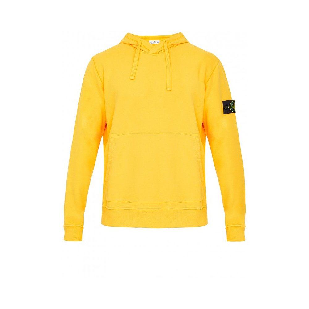 香港直发stoneisland男士黄色棉质连帽卫771564120v0030卫衣