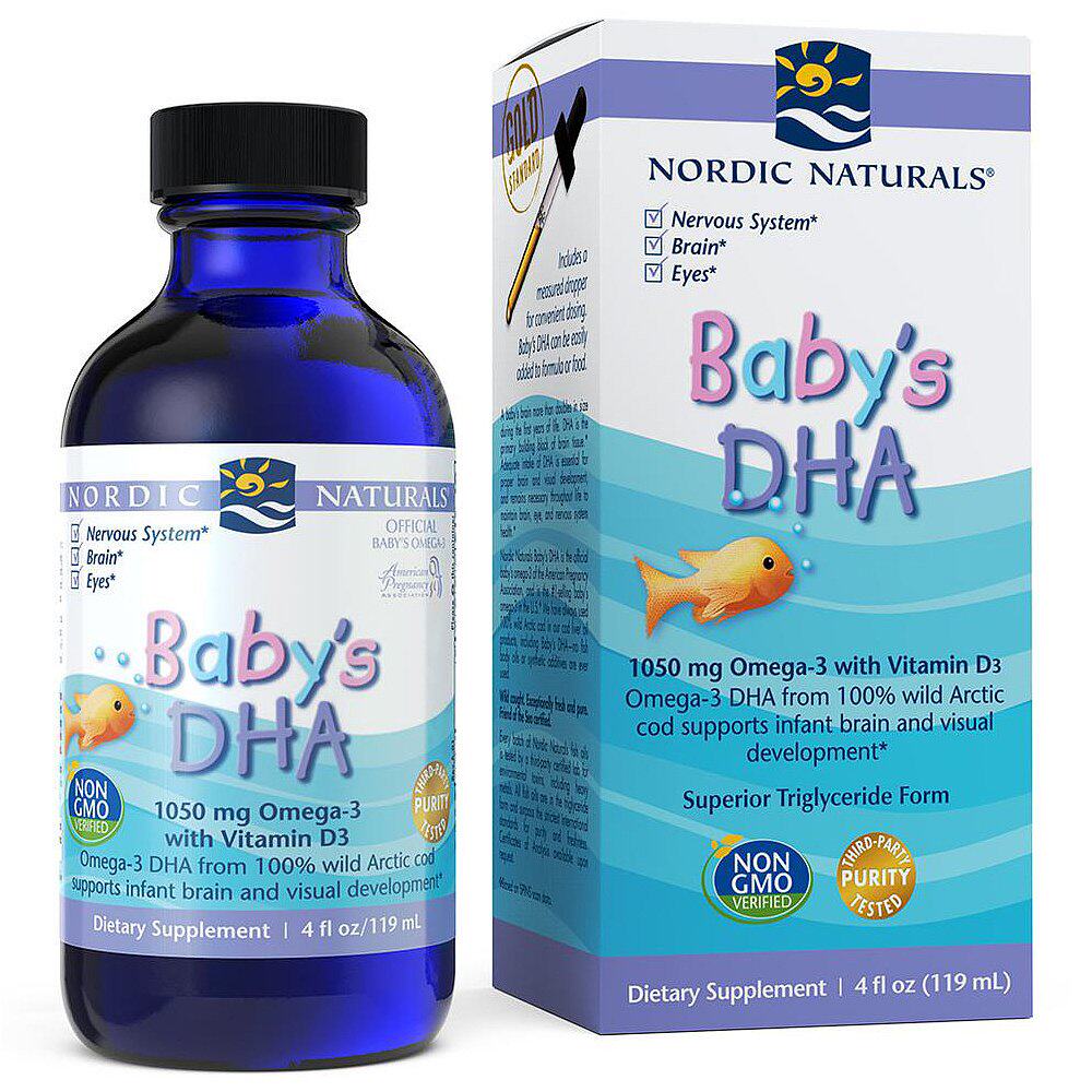 美国直邮挪威小鱼nordicnaturals挪帝克婴幼儿dha鱼油油滴dha