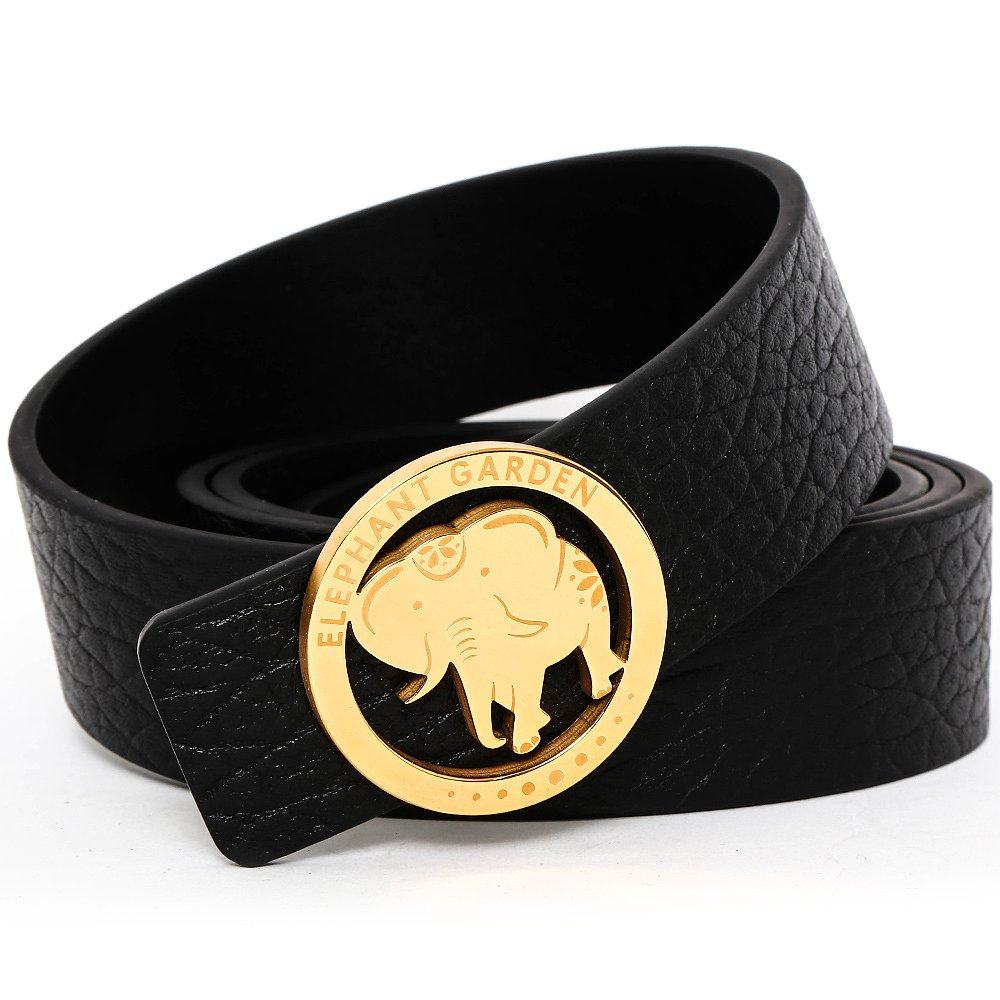 美国直邮大象花园男士商务时尚时尚牛牛皮腰带腰带