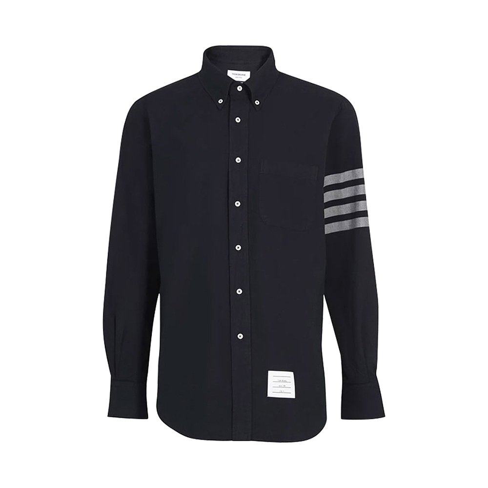 香港直发thombrowne汤姆布朗经典条纹拼饰男士衬衫