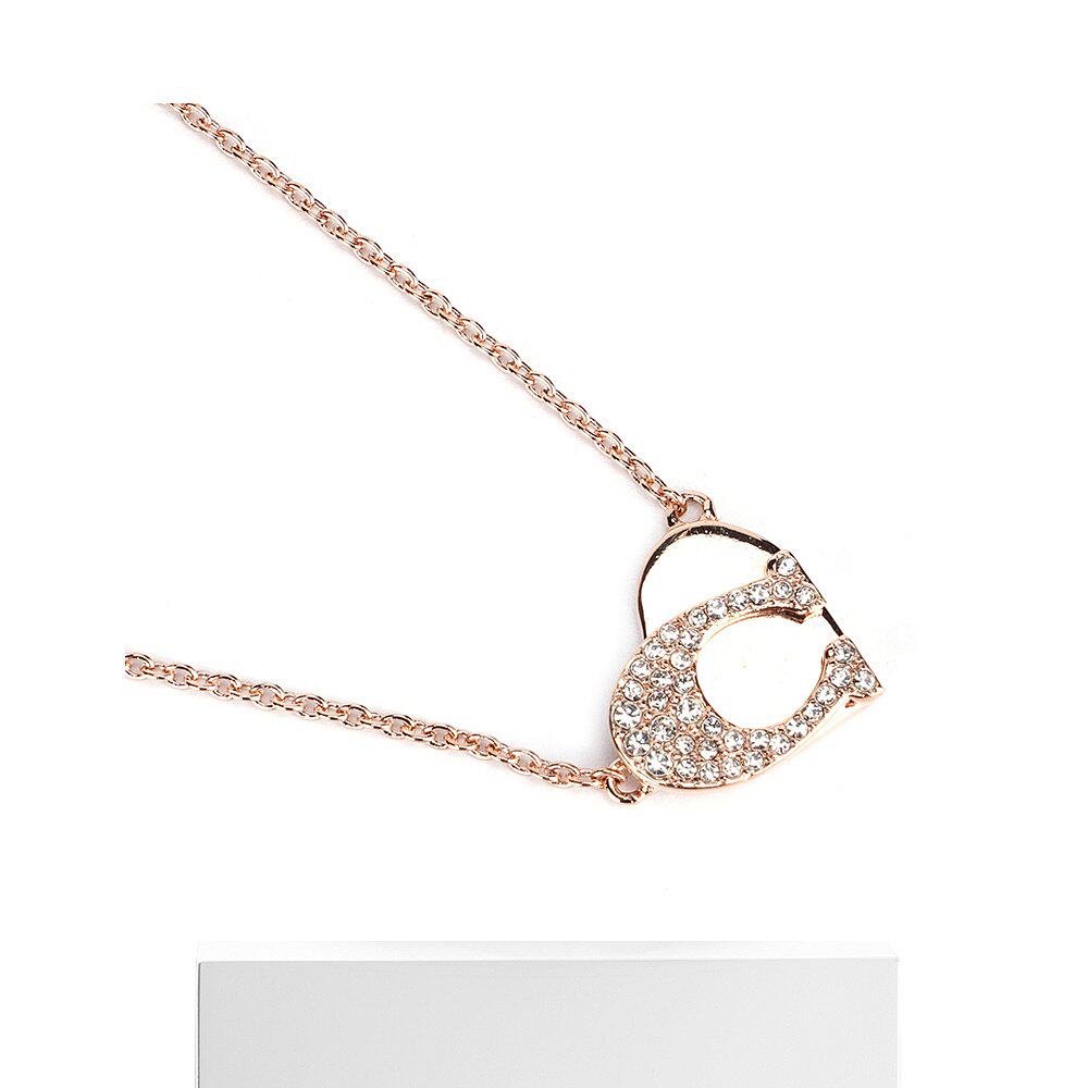 美国直邮coach蔻驰镶钻项链高端时尚潮流前线项链