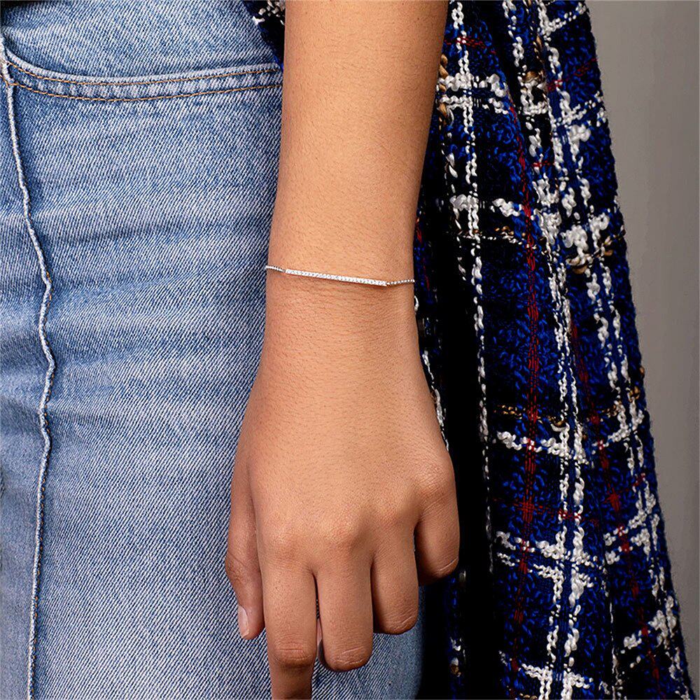 香港直邮apmmonaco一字手链情人节夏季简约长条手链