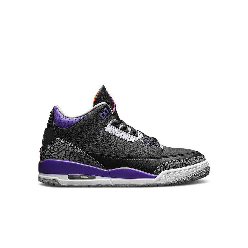 美国直邮airjordanaj3紫爆裂纹男子男子气气垫运动休闲鞋