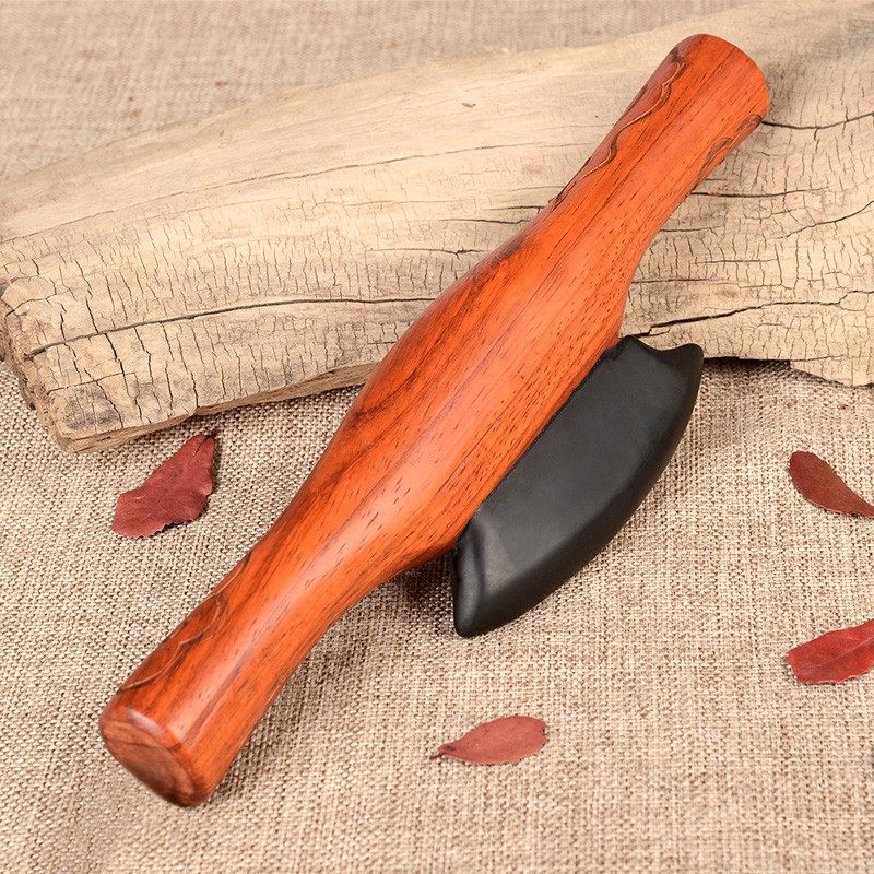 鹊跃通电砭石刮痧刀双柄刮痧板