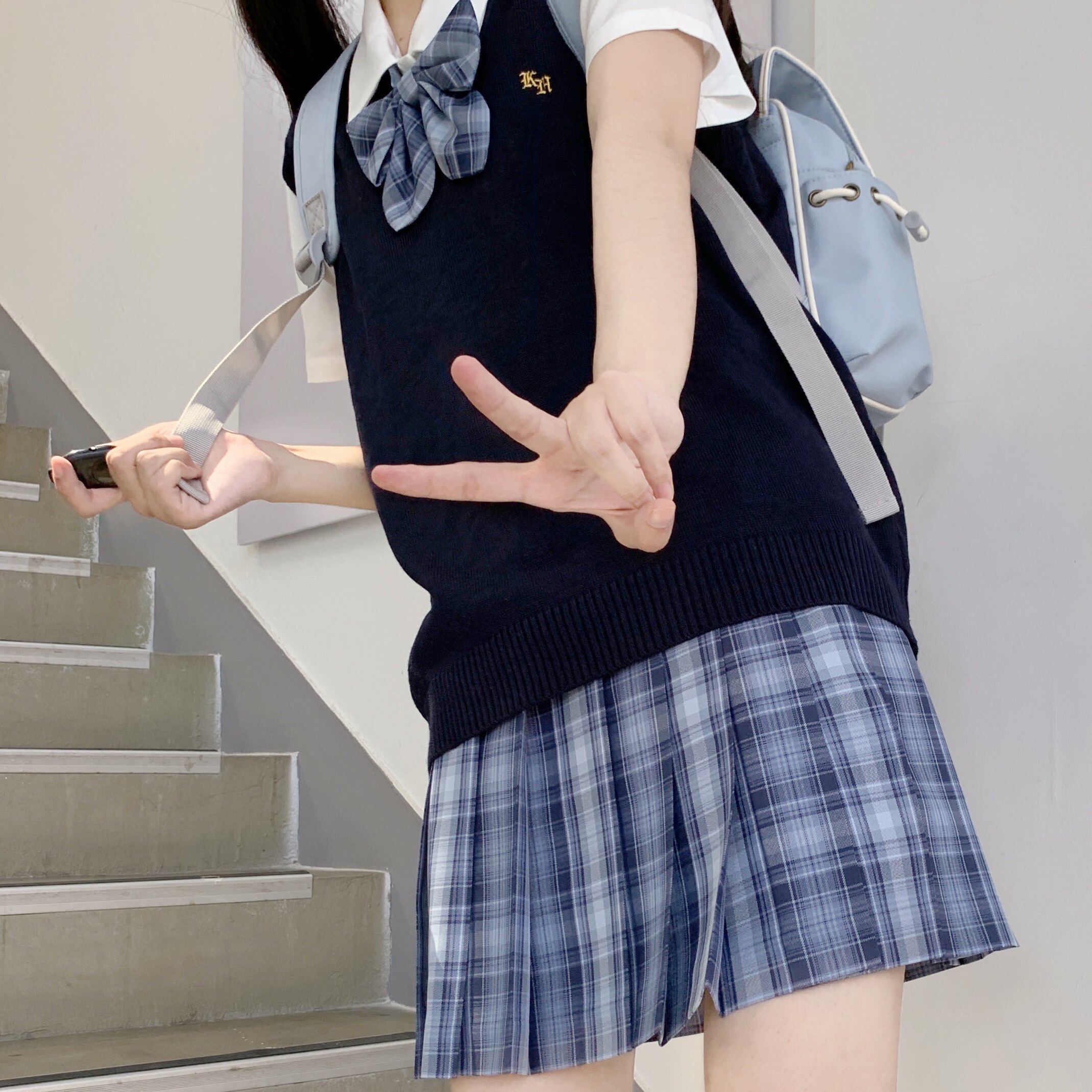 御茶家正版泽高原创jk制服裙短中长格裙秋冬学生校服