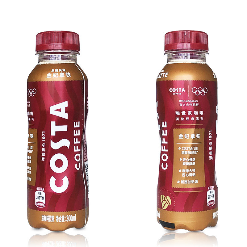 咖啡可口可乐costa醇正拿铁300ml15瓶整箱纯粹美式即饮咖啡