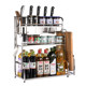 Kitchen rack adjustment stainless steel supplies household full floor multi-storey artifact tool holder kitchen storage rack Kitchen rack adjustment stainless steel supplies household full floor multi-storey artifact tool holder kitchen storage rack