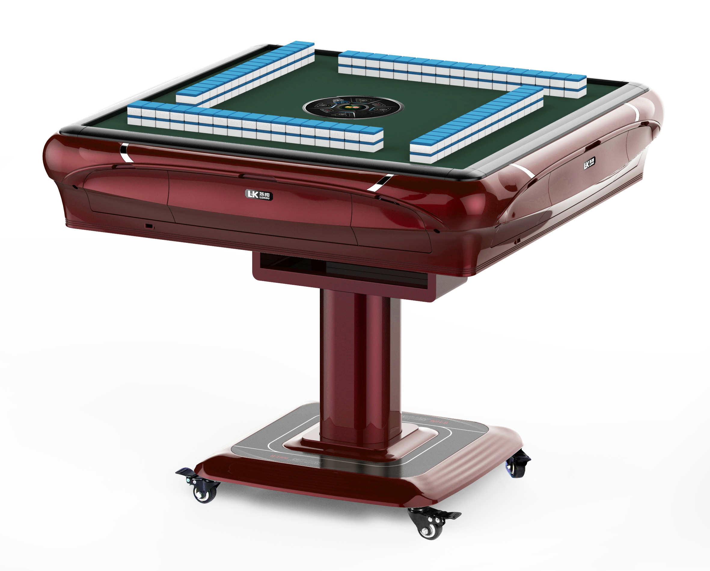 雀红胜麻将机全自动家用电动可折叠多功能餐桌两用静音过山车机麻