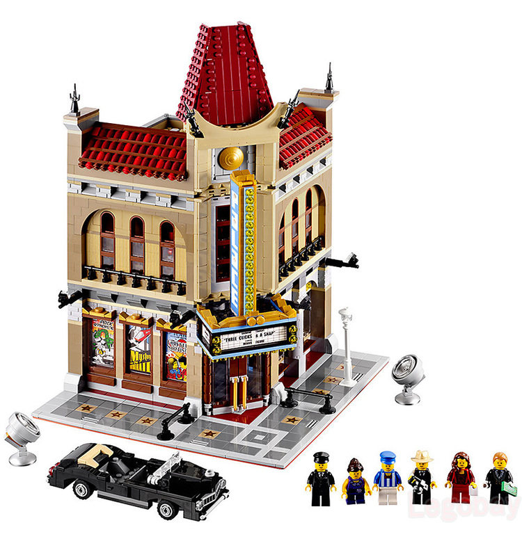 lego乐高10232创意街景系列豪华华大剧院影戏建构