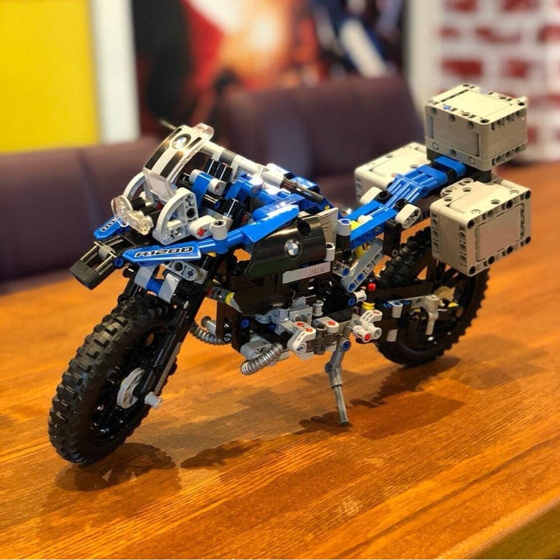 摩托车乐高lego科技机械42063宝马越野r1200gs拼装建构