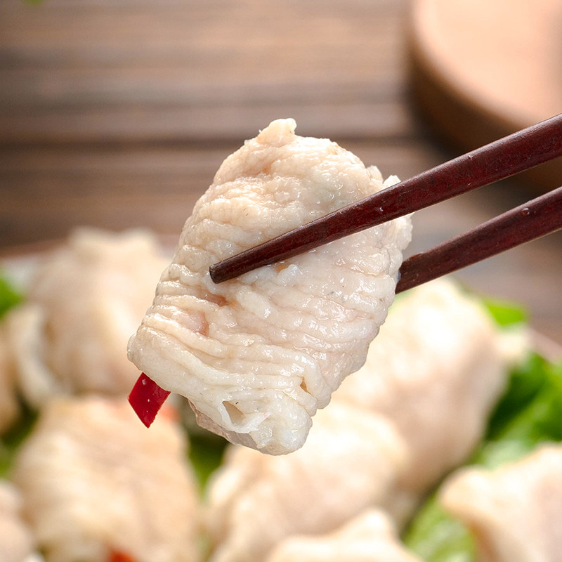 手工鱼册潮汕特产鱼卷鱼皮达濠鱼丸水饺火锅鱼丸
