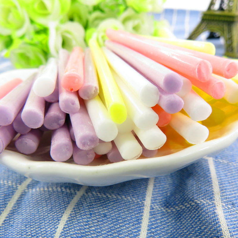 果允儿童吸吸棒魔彩美滋棒果味吸管糖cc乐110g6瓶糖果零食品糖玩