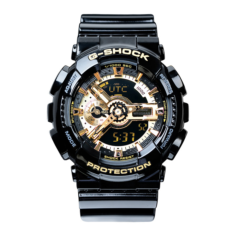casio卡西欧黑金g-shock防水运动手表ga-110gb-1a-110-1b日韩腕表