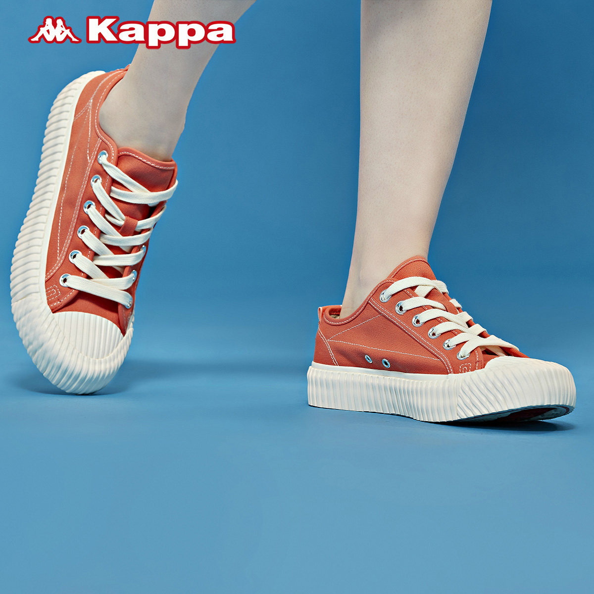 kappa卡帕outlets串标情侣男女帆布布鞋低帮板鞋帆布鞋