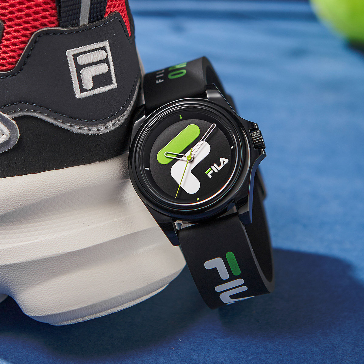 fila斐乐正品时尚硅胶果冻石英表运动运动学学生欧美腕表