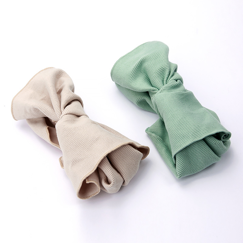 国网毛线针织蝴蝶结简约家务韩国网发带女发饰