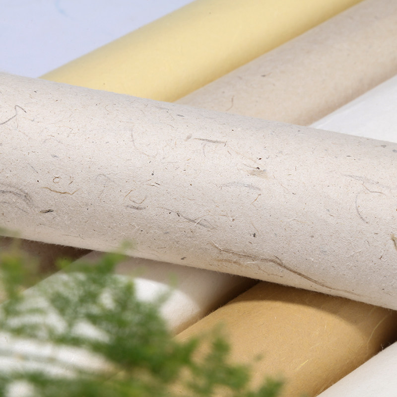 八尺半生熟宣纸云龙纸丈二半生熟宣本白色清水云龙楮皮纸大规格国展纸