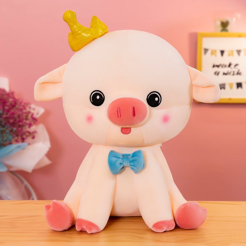 女生可爱小猪公仔超萌抱枕毛绒玩具床上睡觉布娃娃毛绒布艺类玩具