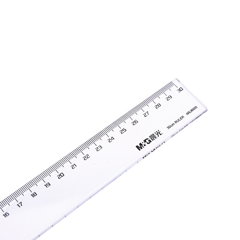 晨光30cm直尺米菲可爱创意直尺折尺考试专用15cm涂卡尺画图绘图尺子