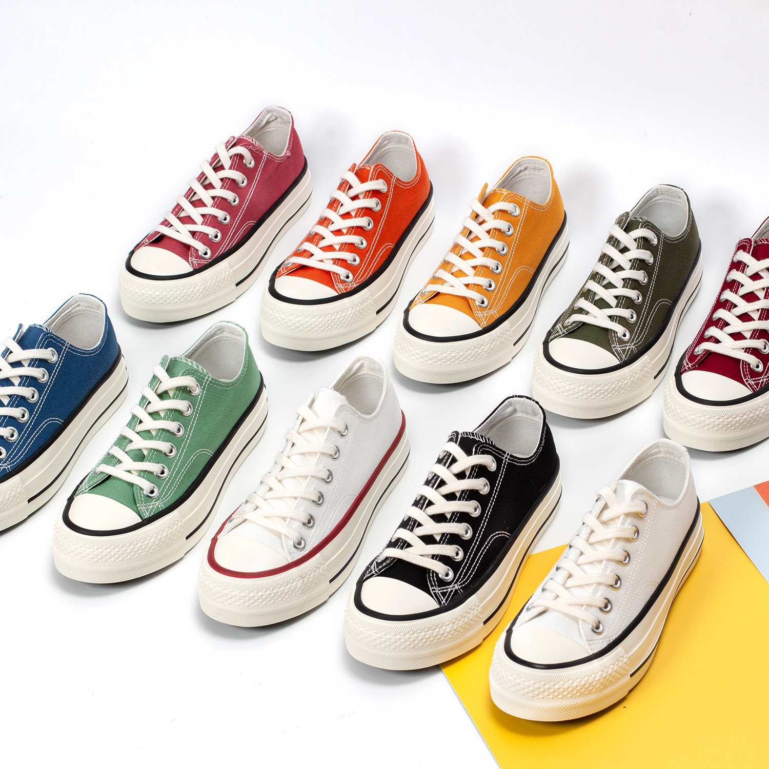 mistery厚底帆布布鞋ulzzang百搭鞋子子女2021新款帆布鞋