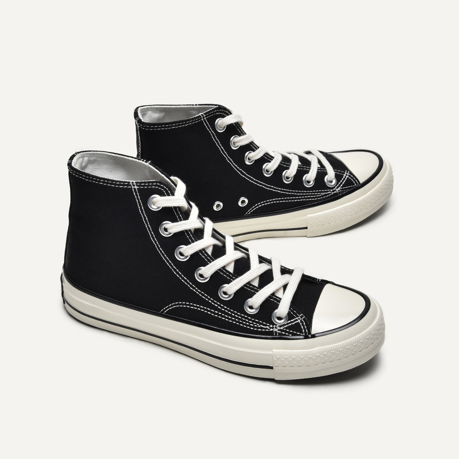 mistery高帮帆布鞋2022夏季新款鞋子女学生百搭韩版帆布鞋