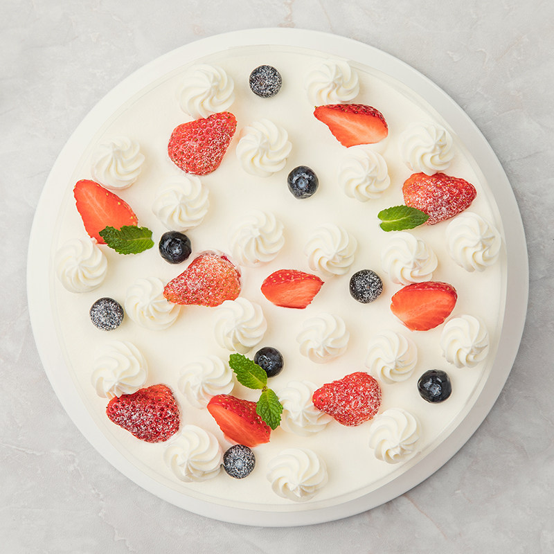 幸福西饼旗舰店1磅甜心莓莓生日蛋糕水果同城配送新鲜生日蛋糕