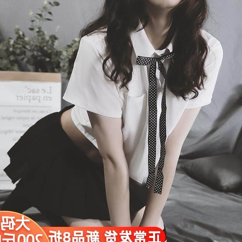 花花の大码学生情趣制服jk睡裙性感睡衣套装睡裙