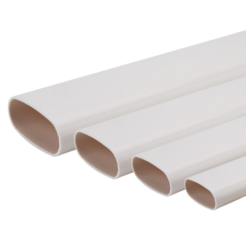 扁管顶建pvc厕所厨房阳台管道配件椭圆圆管upvc管