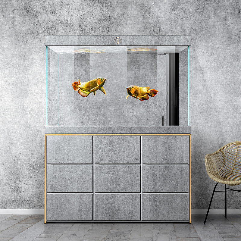 睿美1号鱼缸系列叠玉客厅家用隔断办公室大型桌面缸