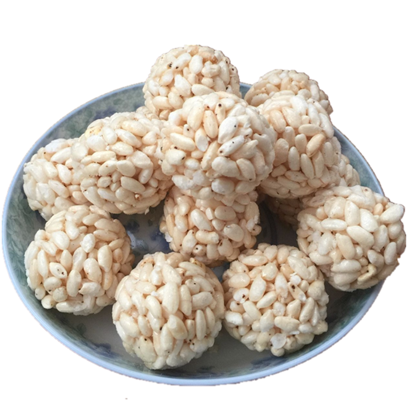 大米米团米花糖米糕麻球手工老式糕点点心零食传统中式糕点