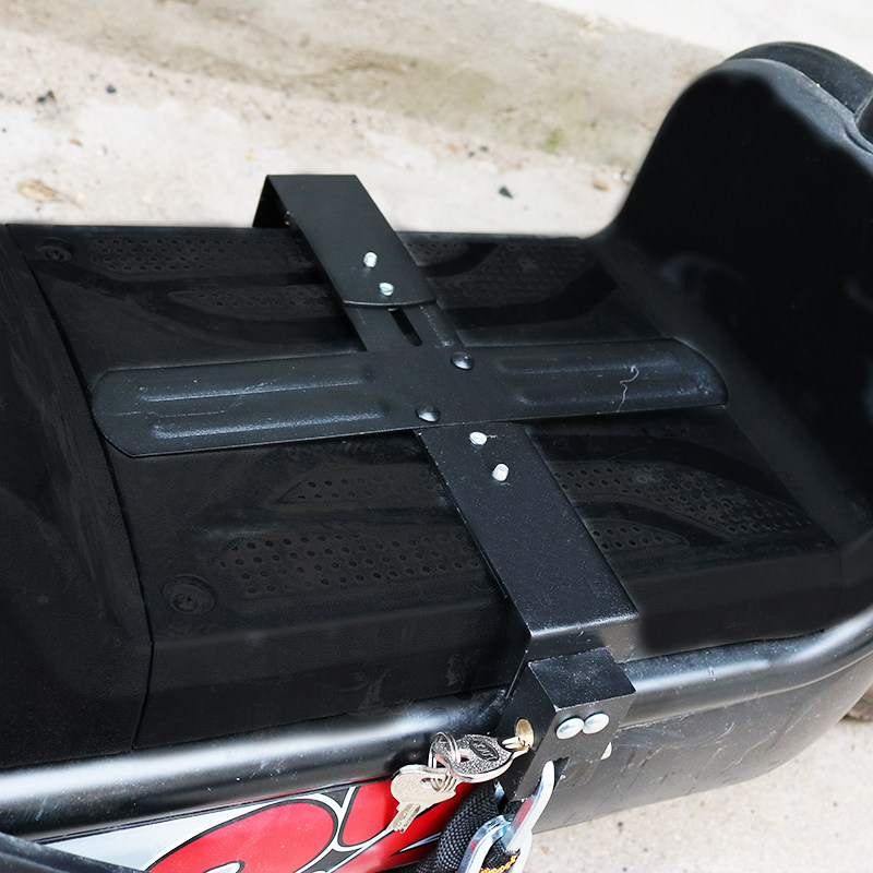 电瓶电动车踏板防盗防撬加粗链条可调调节十字自行车锁