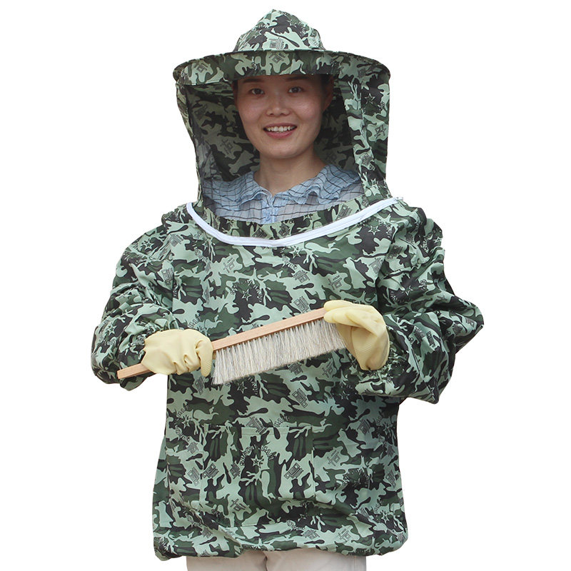 防蜂服全套透气专用蜜蜂衣服加厚半身蜂衣养蜂工具全套带蜂扫手套
