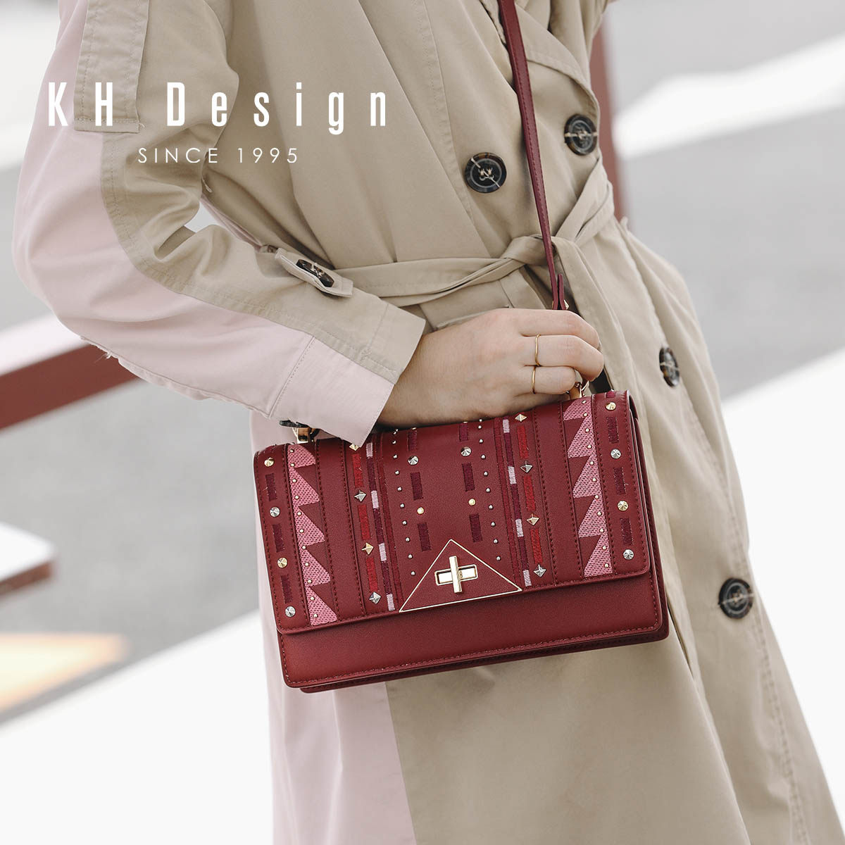 khdesign明治女包欧美风斜挎包大容量时尚单肩2020新款女士包袋